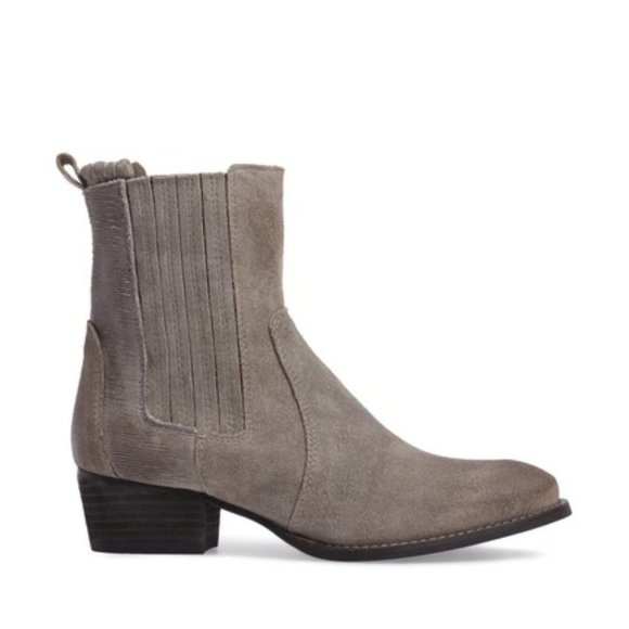 Splendid River Chelsea Gray Suede Bootie 8M - Picture 4 of 5